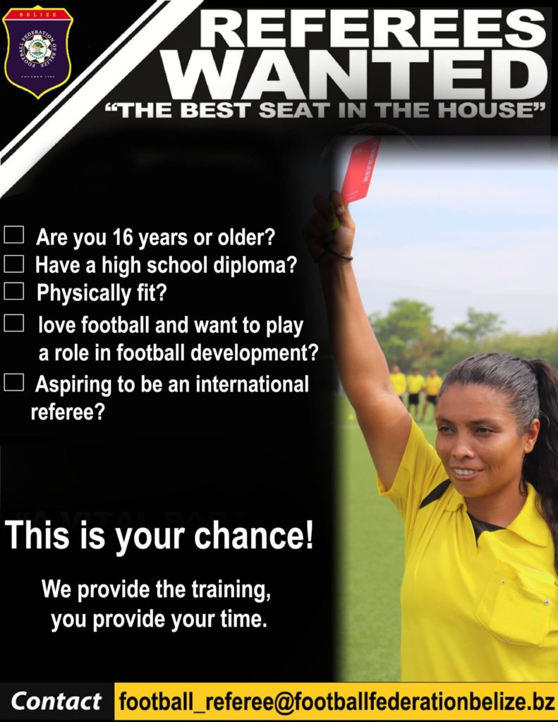 HELP WANTED - REFEREES WANTED!!!